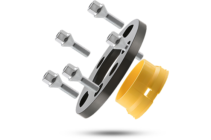 Zu sehen ist ein rundes Tuningteil mit Schrauben